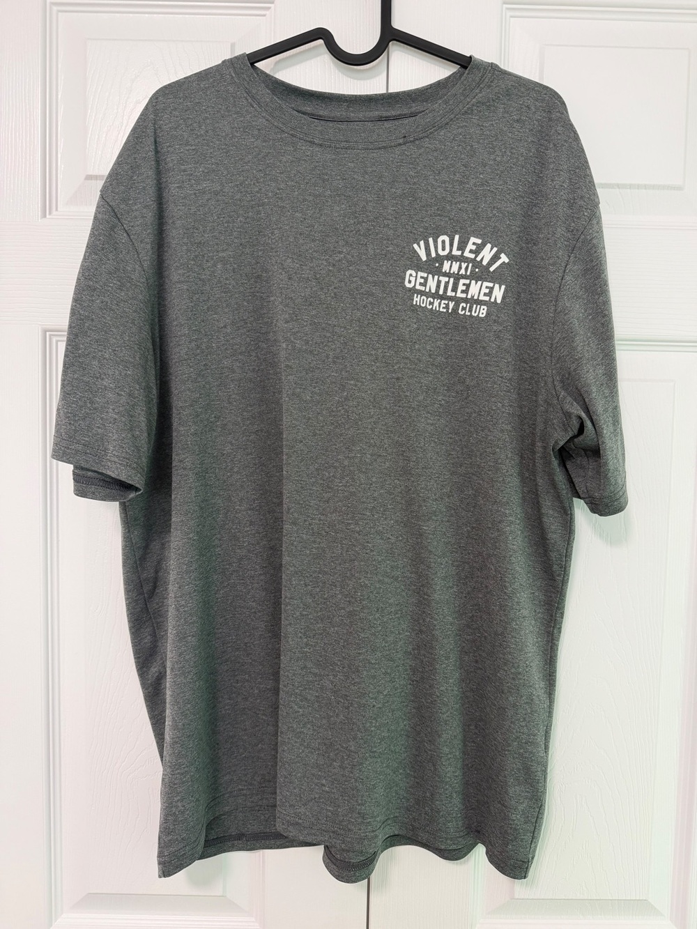 Violent Gentlemen Men's Long Sleeve Shirt in Heather Gray Polyester
